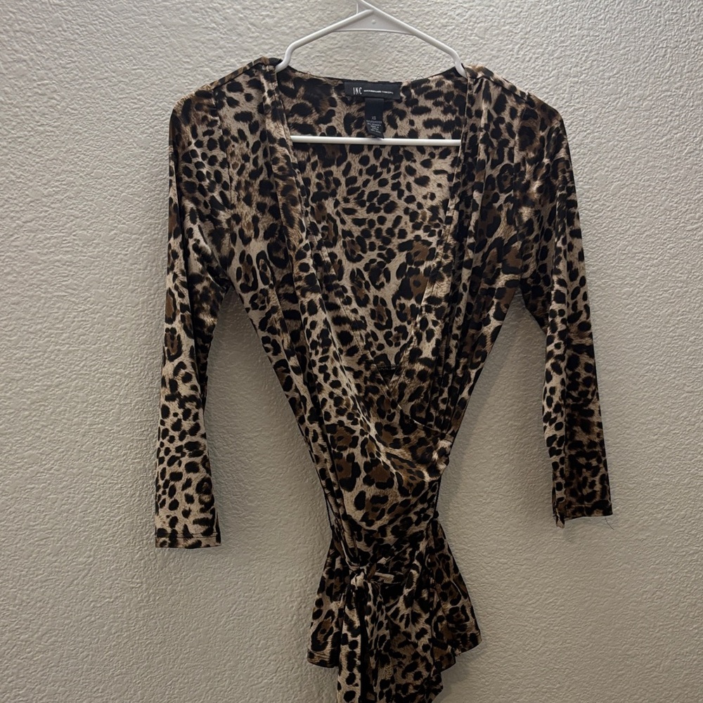 INC International Concepts Leopard Print Mini Dress
